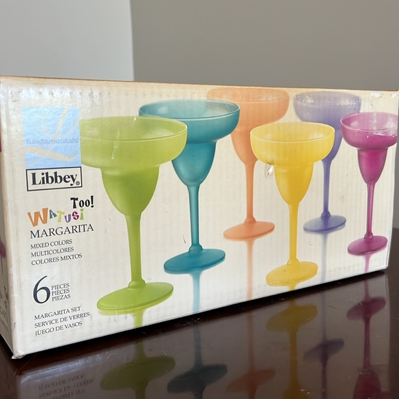 Libbey Multicolor6 Margarita Glasses - Picture 10 of 16